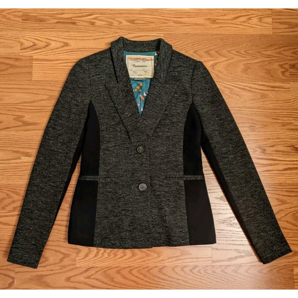 EUC Cartonnier Womans Jacket Blazer Sz 0 Academia Career Preppy Business Casual